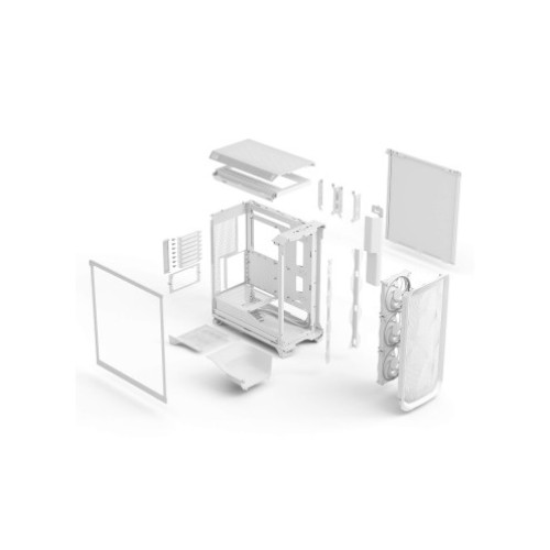 Компьютерный корпус FRACTAL DESIGN MESHIFY 3 WHITE RGB TG CLEAR TINT