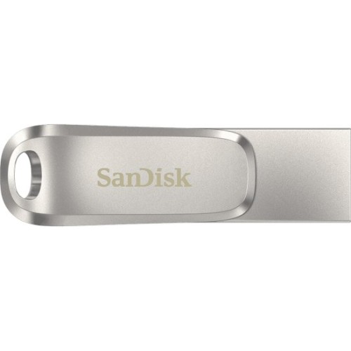 SanDisk Ultra Dual Drive Luxe USB 3.1 Type-C זיכרון נייד בנפח 128GB צבע כסוף