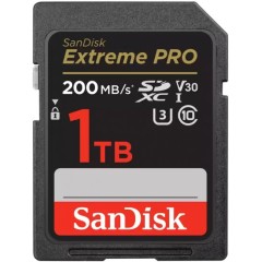 כרטיס זיכרון SanDisk Extreme PRO SDXC UHS-I U3 V30 בנפח 1TB