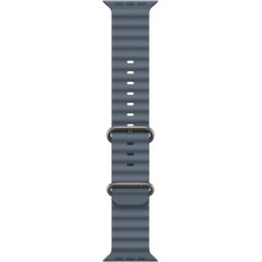 שעון Apple Watch Ultra 3 בגודל 49 מ"מ עם GPS + Cellular בצבע Natural Titanium עם רצועת Anchor Blue Ocean Band — מידה One Size (2025)