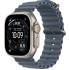 שעון Apple Watch Ultra 3 בגודל 49 מ"מ עם GPS + Cellular בצבע Natural Titanium עם רצועת Anchor Blue Ocean Band — מידה One Size (2025)