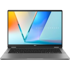 Сенсорный ноутбук-трансформер Asus Vivobook 14 Flip OLED Touch 14" U5-226V 16GB 1TB — Matte Gray (Win 11 Home) + Asus Stylus Pen