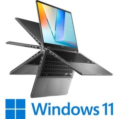 Сенсорный ноутбук-трансформер Asus Vivobook 14 Flip OLED Touch 14" U5-226V 16GB 1TB — Matte Gray (Win 11 Home) + Asus Stylus Pen