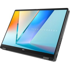 Сенсорный ноутбук-трансформер Asus Vivobook 14 Flip OLED Touch 14" U5-226V 16GB 1TB — Matte Gray (Win 11 Home) + Asus Stylus Pen