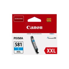 מחסנית דיו ציאן מקורית Canon CLI-581XXLC בתפוקה גבוהה למדפסות Canon PIXMA