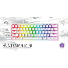 מקלדת אופטית Huntsman mini Purple Switch — לבן