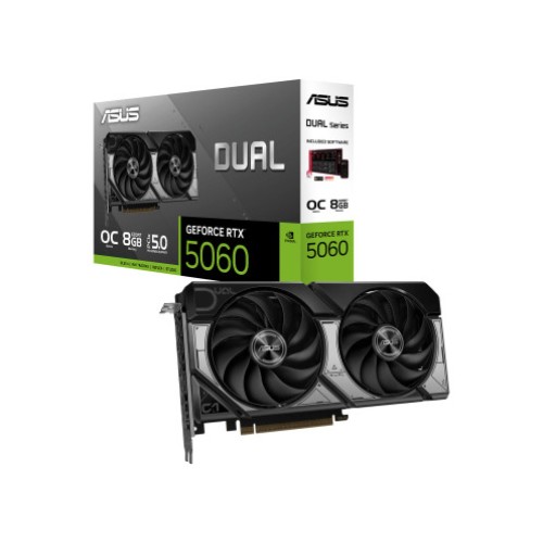 ASUS DUAL GEFORCE RTX 5060 8GB GDDR7 OC EDITION Graphics Card