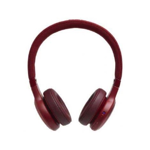 Headphones JBL Live 400BT in red color.