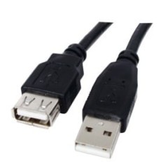 כבל  מאריך USB 2.0 זכר נקבה 3 מטר