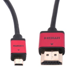 כבל דק HDMI  – MICRO HDMI  עובי 4.2 מ”מ 0.5מ’