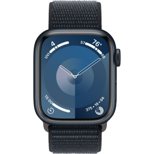 שעון חכם Apple Watch Series-9 GPS 41mm עם רצועה Midnight Sport Loop