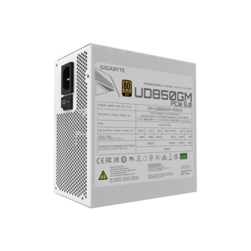 Power Supply GIGABYTE UD850GM PG5W 850W PCIe 5.0 80+ Gold Modular