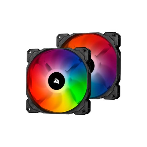 Fan set CORSAIR iCUE SP140 RGB PRO PERFORMANCE 140 mm (2 fans) with Lighting Node Core