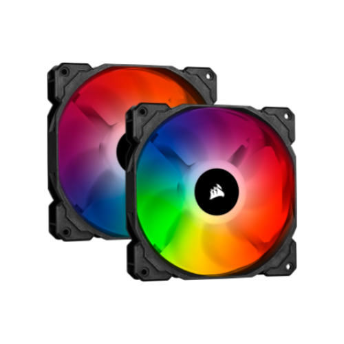 Fan set CORSAIR iCUE SP140 RGB PRO PERFORMANCE 140 mm (2 fans) with Lighting Node Core