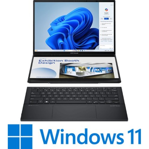 Laptop Asus Zenbook Duo OLED 14" U9-185H 32GB 2TB — Inkwell Gray (Win 11 Home)