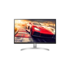 מסך מחשב אל ג'י LG 27" 4K UHD IPS 60Hz — לבן/כסף