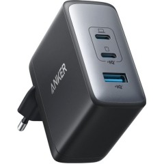 Anker 736 Nano II 100W Wall Charger (2×USB-C + USB-A) — Black