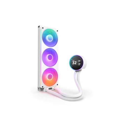 Кулер для процессора NZXT KRAKEN ELITE 360 R ГБ 360MM WHITE
