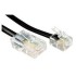 Network cable for telephone RJ11 - RJ45, black, 3 meters long