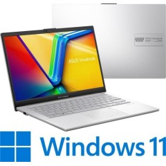 Laptop Asus Vivobook Go 14 14" i3-N305 8GB 256GB — Cool Silver (Win 11 Home)