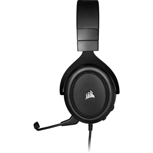 אוזניות גיימינג סטריאו שחורות Corsair HS50 PRO Stereo Gaming Headset Carbon