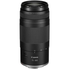 מצלמה דיגיטלית ללא מראה Canon EOS R100 + עדשות RF-S 18-45mm F4.5-6.3 IS STM ו-RF 75-300mm F4-5.6 — שחור