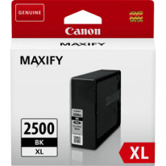 מחסנית דיו שחורה מקורית Canon PGI-2500XL BK בתפוקה גבוהה למדפסות Canon MAXIFY