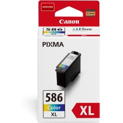 מחסנית דיו צבעונית מקורית Canon CL-586XL בתפוקה גבוהה למדפסות Canon PIXMA
