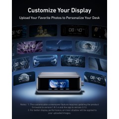 Wall charger Anker Prime 250W (4×USB-C + 2×USB-A) with display — gray.