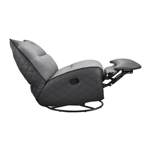 כורסת גיימינג ריקליינר COUGAR Overlord Neo Trimotion עם הדום רגליים מוארך והטיה עד 160° – אפור