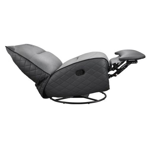 כורסת גיימינג ריקליינר COUGAR Overlord Neo Trimotion עם הדום רגליים מוארך והטיה עד 160° – אפור