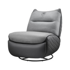כורסת גיימינג ריקליינר COUGAR Overlord Neo Trimotion עם הדום רגליים מוארך והטיה עד 160° – אפור