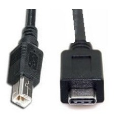 כבל USB C זכר – 2.0 B זכר 1 מטר