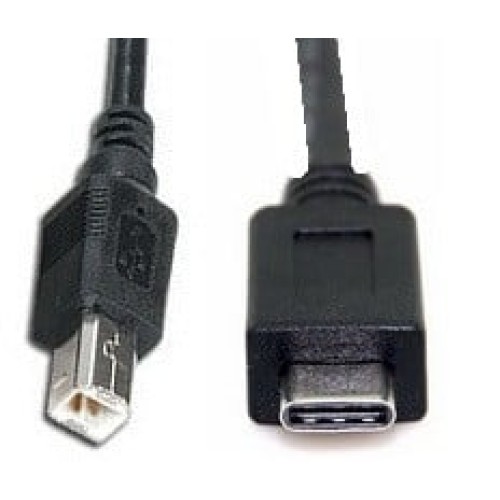 כבל USB C זכר – 2.0 B זכר 1 מטר