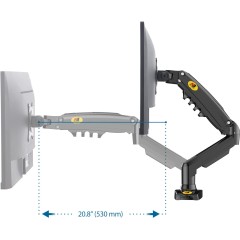 זרוע למסך מחשב פנאומטית 27 אינץ NB F-80