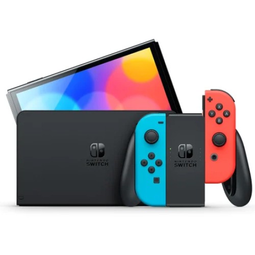 Nintendo Switch OLED Console 64GB (red/blue)