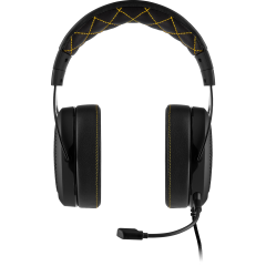 אוזניות גיימינג צהובות Corsair HS60 PRO SURROUND Gaming Headset – Yellow