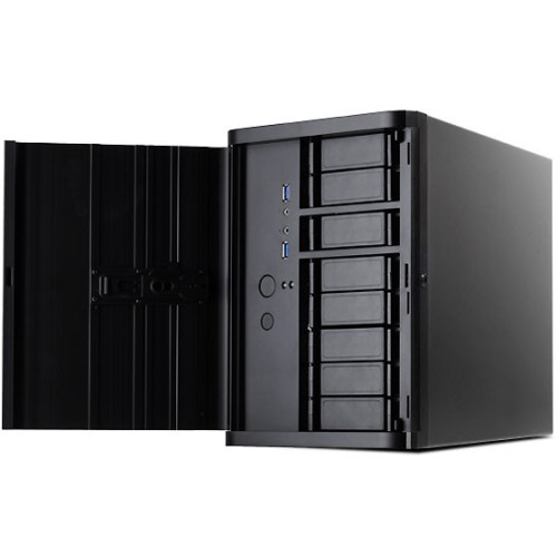 מארז SilverStone DS380 8-Bay Mini ITX NAS בצבע שחור