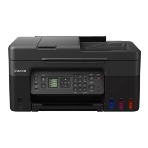 Многофункциональный беспроводной принтер Canon PIXMA G4470 с интегрированной системой чернильных резервуаров (MegaTank), автоподатчиком документов (ADF) и факсом — чёрный