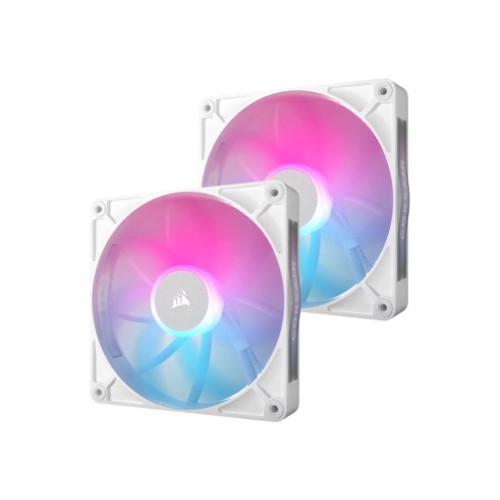 Стартовый комплект вентиляторов CORSAIR iCUE LINK RX140 RGB 140 мм PWM белый (2 шт.)