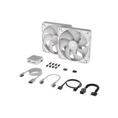 Стартовый комплект вентиляторов CORSAIR iCUE LINK RX140 RGB 140 мм PWM белый (2 шт.)