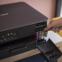 Компактный беспроводной многофункциональный струйный принтер Brother DCP-J1260W 3-в-1 с поддержкой Brother Mobile Connect — черный
