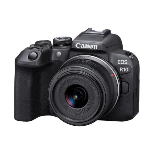 מצלמה דיגיטלית ללא מראה Canon EOS R10 + עדשת RF-S 18-45mm F4.5-6.3 IS STM — שחור