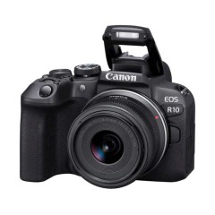 מצלמה דיגיטלית ללא מראה Canon EOS R10 + עדשת RF-S 18-45mm F4.5-6.3 IS STM — שחור
