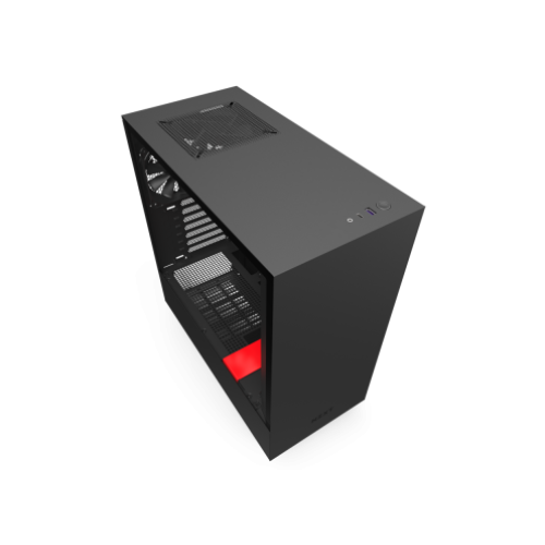 Computer Case NZXT H510 MATTE BLACK/RED