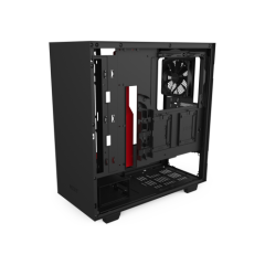 Computer Case NZXT H510 MATTE BLACK/RED