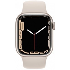 Apple Watch 7 MKN63HB/A in Sterling color, 45mm.