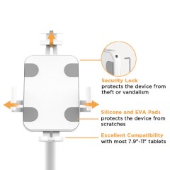מתקן רצפתי אנטי-תאנה לטאבלטים — לבן