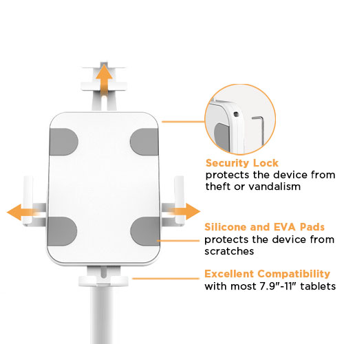 מתקן רצפתי אנטי-תאנה לטאבלטים — שחור