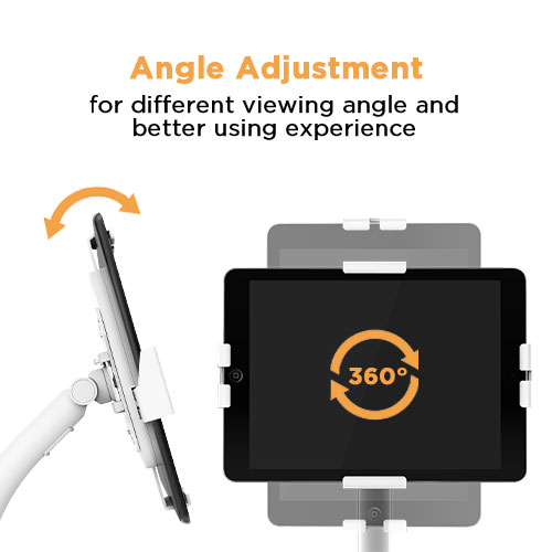 מתקן שולחני אנטי-תאנה לטאבלטים — שחור